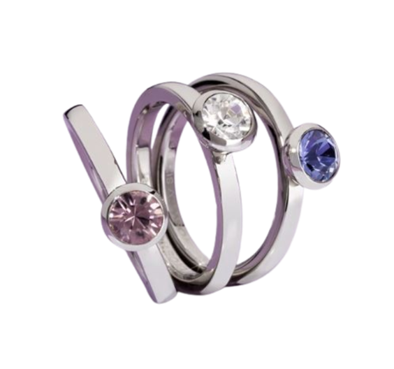 Anello Brosway Donna Tring Segno Zodiacale in Acciaio ACQUARIO-16 - ACQUARIO-16